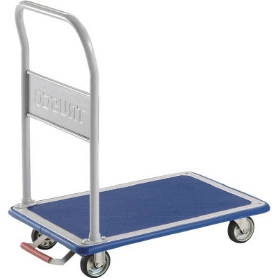 ■トラスコ中山(TRUSCO)　ドンキーカート　固定式７４０×４８０　ピン式固定車Ｓ付　108NKB 108NKB
