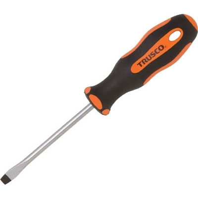 ■トラスコ中山(TRUSCO)　普通ドライバー（マグネット入り）　（－６．５Ｘ１００ｍｍ）  TD-6.5-100 TD-6.5-100