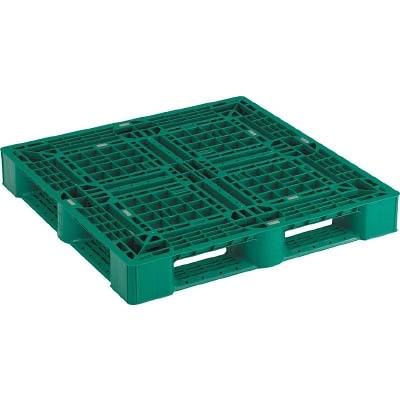 ■トラスコ中山(TRUSCO)　樹脂パレット　片面４方差　１１００Ｘ１１００　緑　SLA-1111N-GN SLA-1111N-GN