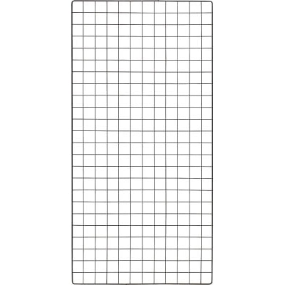 ■トラスコ中山(TRUSCO)　棚用ディスプレイネット　金具付　６００Ｘ１２００　黒　TN6012