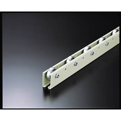 ■トラスコ中山(TRUSCO)　ホイールコンベヤ　プレス製Φ３８Ｘ１２　Ｐ１００ＸＬ１８００　V38S1001800