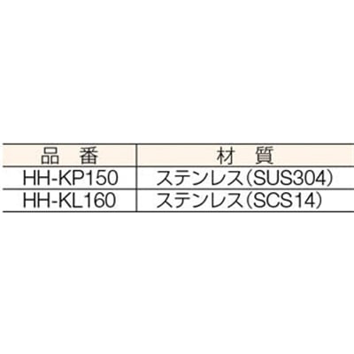 ■ＬＡＭＰ　ステンレス掘込取手ＨＨ－ＫＰ１５０（１００－０１２－９６０）　HH-KP150 HH-KP150