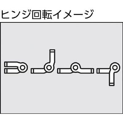 ■ＬＡＭＰ　樹脂製ストッパーヒンジＨＧ－ＹＪ５０ＢＬ（１７０－０９０－００２）　HG-YJ50BL HG-YJ50BL