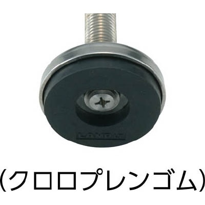 ■スガツネ工業　ステンレス鋼製アジャスター　エチレンプロピレンゴム　Ｍ１２×７０　ADWHS501270 ADWHS501270