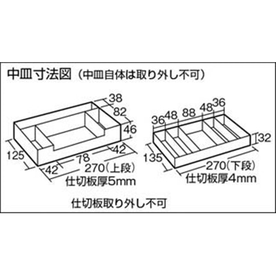 ■トラスコ中山(TRUSCO)　ホームケース　３２１Ｘ１９５Ｘ１６５　ブルー　HP-320　B HP-320　B