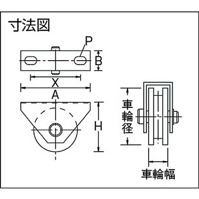 ■ＭＫ　マルコン枠付重量車　７５ｍｍ　コ型　C-2350-75 C-2350-75