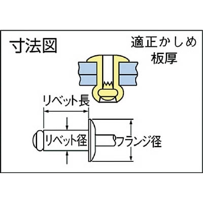 ■ＰＯＰ　オープンタイプリベット（アルミアルミ）ＡＤ４２ＡＢＳ（１０００本）　AD42ABS　(1000ﾎﾞﾝｲﾘ) AD42ABS　(1000ﾎﾞﾝｲﾘ)