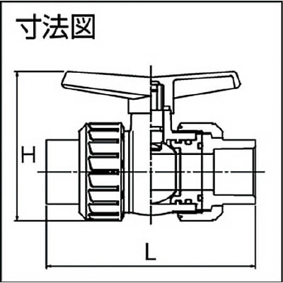 ■エスロン　ボールバルブ　ＴＳ式　本体ＰＶＣ　ＯリングＥＰＤＭ　１５　BV15SX BV15SX