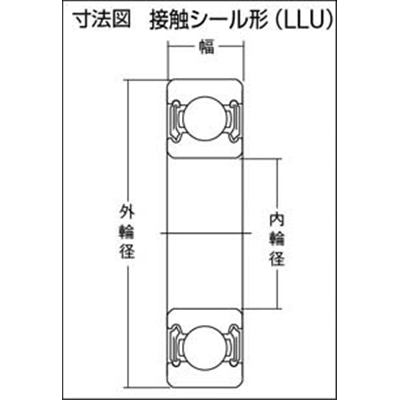 ■ＮＴＮ　Ｂ　中形ボールベアリング　6019LLU 6019LLU