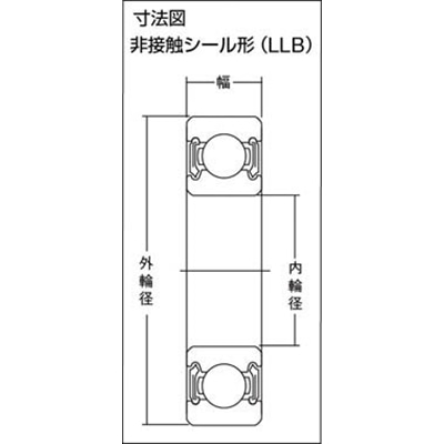 ■ＮＴＮ　Ａ　小径小形ボールベアリング　6206LLB 6206LLB