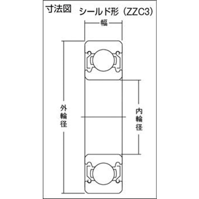 ■ＮＴＮ　Ａ　小径小形ボールベアリング　6204ZZC3/5K 6204ZZC3/5K