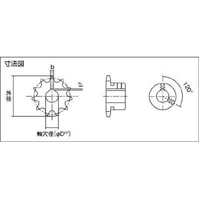■カタヤマ　ＦＢスプロケット４０　FBN40B18D30 FBN40B18D30