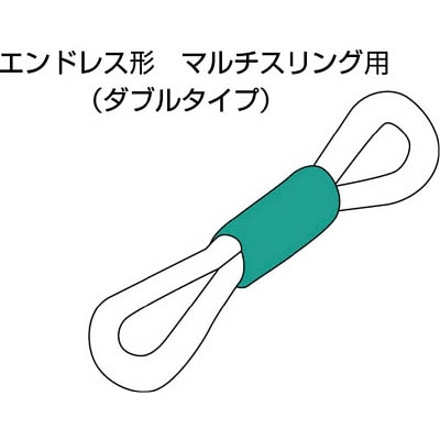 ■シライ　補強筒（エンドレス形／マルチスリング用）０．５ｔ×０．５ｍ　ダブル　BMT-HN0.5X0.5-W BMT-HN0.5X0.5-W