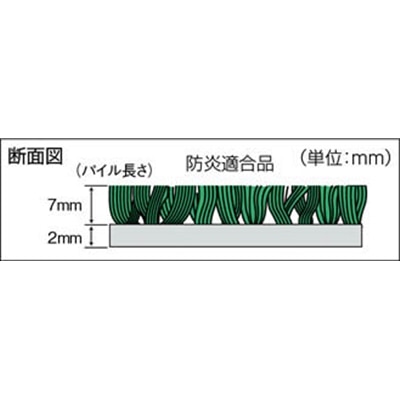 コンドル　（屋内用マット）ロンステップマット　＃１８　Ｒ８　緑　F118 F118