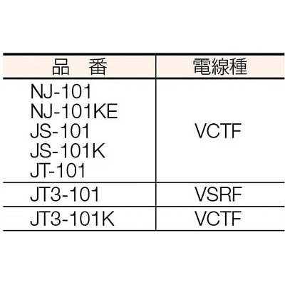 ■ハタヤ　ＪＴ－３型コードリール　単相１００Ｖアース付　１０ｍ　JT3101K JT3101K