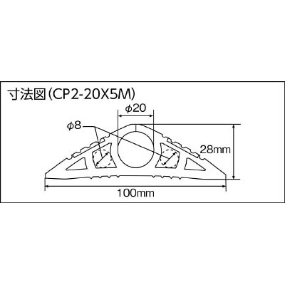 ■大研　ケーブルプロテクタ２　２０ｘ１０Ｍ　CP2-20X10M CP2-20X10M