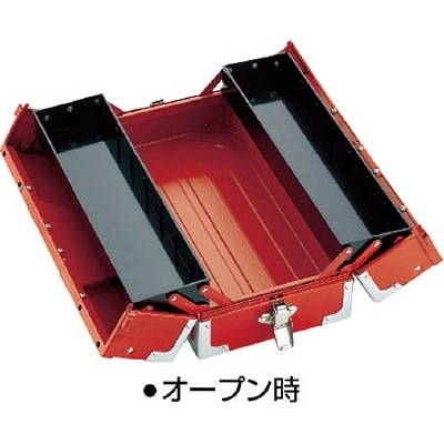 ■ＴＯＮＥ　ツールケース（メタル）　Ｖ形２段式　マットブラック　BX322SBK BX322SBK