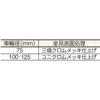 ■ハンマー　Ｓ型　ねじ式　自在ゴム車７５ｍｍ　Ｍ１６ＸＰ２．０　420SAR75BAR01 420SAR75BAR01