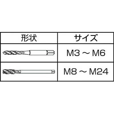 ■ＩＳ　コバルトスパイラルタップ　Ｍ３Ｘ０．５　COSPT-M3X0.5(ISP-3C)(M3X0.5) COSPT-M3X0.5(ISP-3C)(M3X0.5)