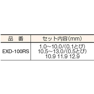 ■ＩＳ　エクストラ正宗ドリル　１００本組セット　EXD-100RS (100ﾎﾝｸﾐ) EXD-100RS (100ﾎﾝｸﾐ)