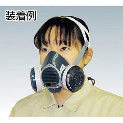 ■シゲマツ　防塵マスク（伝声器付）Ｕ２Ｗフィルタ使用　DR-80U2W DR-80U2W