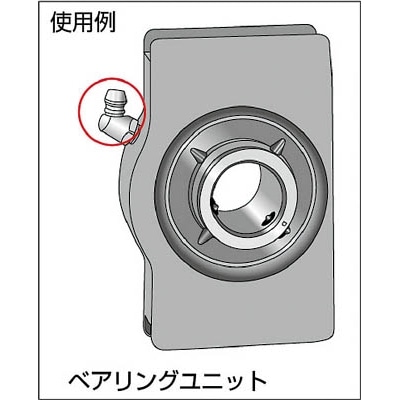 エーゼット　グリースニップル真鍮９０－１／８ＰＴ　３個入　GB707 GB707
