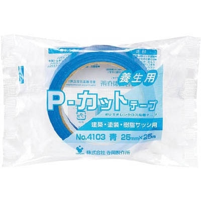 ■ＴＥＲＡＯＫＡ　Ｐ－カットテープ　ＮＯ．４１０３　青　２５ｍｍ×２５Ｍ　4103B25X25 4103B25X25