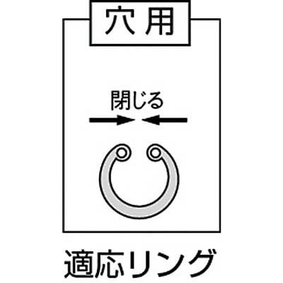 ■スーパー　スナップリングプライヤ穴用直爪（爪固定型）　CH-1A CH-1A