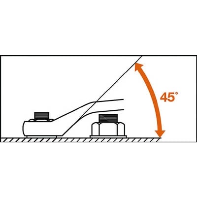 ■スーパー　４５°両口メガネレンチ（ＪＩＳ）　DL-1924 DL-1924