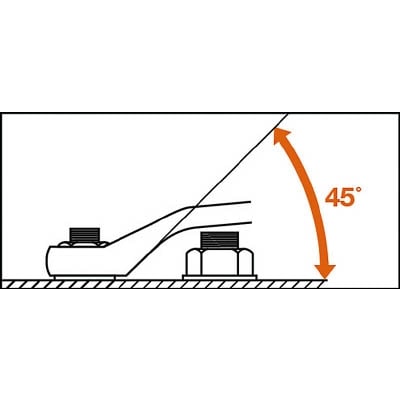 ■スーパー　４５°両口メガネレンチ　DL-4146 DL-4146