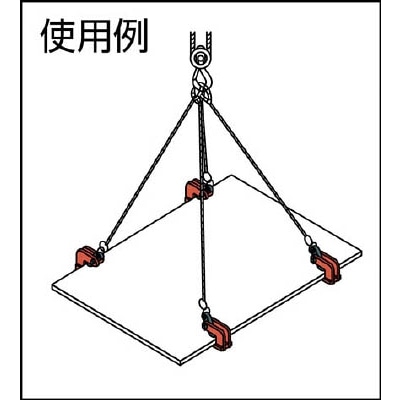 ■スーパー　水平横吊クランプ（クランプ範囲：０～４０ｍｍ）　HPC1N HPC1N
