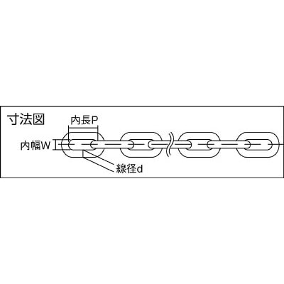 ■ニッサチェイン　鉄ユニクロリンクＣタイプ　２．０ｍｍＸ３０Ｍ　IL20S UC IL20S UC