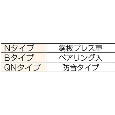 ■ダイケン　３号ドアハンガー用ベアリング複車　#3-4WH-B　(ｽﾁｰﾙ) #3-4WH-B　(ｽﾁｰﾙ)