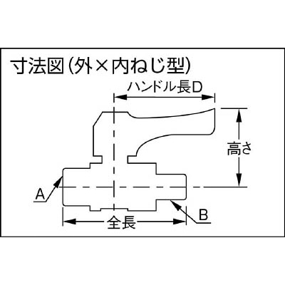 ■カクダイ　ミニチュアボールバルブ　651-803-3 651-803-3