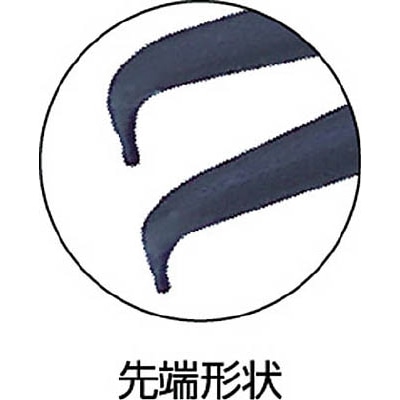 ■ＴＯＰ　スナップリングプライヤ穴用曲爪　１２５ｍｍ　使用範囲１２～２５ｍｍ　HB-125 HB-125