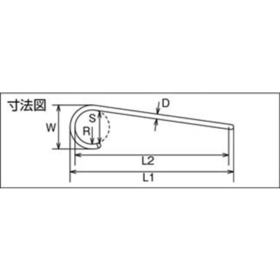 ■水本　ファンシーＳフックツイスト（ブラウン）　全長５００ｍｍ　A-1046 A-1046