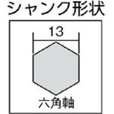 ■ユニカ　六角軸ビット　ショート　ＨＥＸ　１２．０×２８０ｍｍ　HEX12.0X280 HEX12.0X280