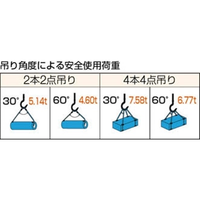 ■トラスコ中山(TRUSCO)　Ｗスリング　Ａタイプ　１８ｍｍＸ６ｍ　GR-18S6 GR-18S6