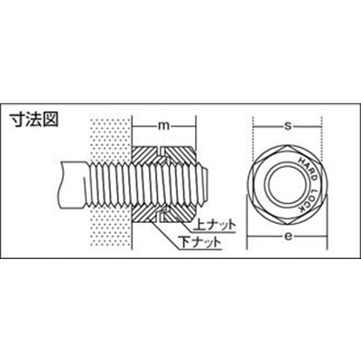 ■トラスコ中山(TRUSCO)　ハードロックナット　サイズＭ２０Ｘ２．５　１個入  B759-0020 B759-0020