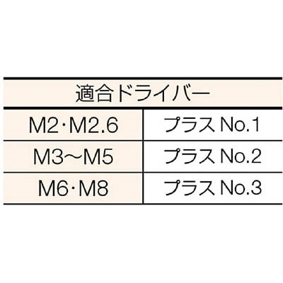 ■トラスコ中山(TRUSCO)　皿頭小ネジ　ステンレス　サイズＭ２Ｘ４　１４０本入  B06-0204 B06-0204