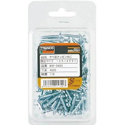 ■トラスコ中山(TRUSCO)　ナベ頭タッピングねじ　ユニクロ　Ｍ４Ｘ１０　１７０本入  B07-0410 B07-0410