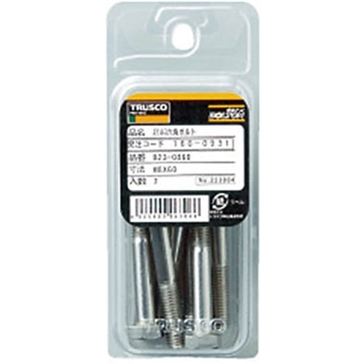 ■トラスコ中山(TRUSCO)　六角ボルトステンレス半ネジ　サイズＭ８Ｘ６０　７本入  B23-0860 B23-0860