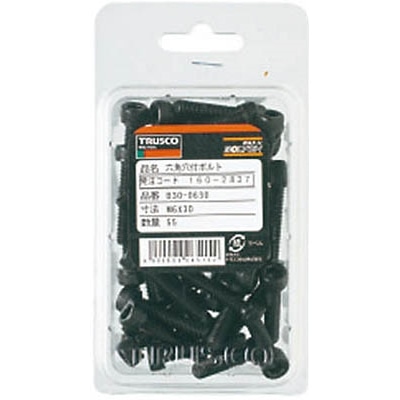 ■トラスコ中山(TRUSCO)　六角穴付ボルト　黒染め半ネジ　サイズＭ１２Ｘ６５　８本入  B30-1265 B30-1265
