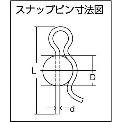 ■トラスコ中山(TRUSCO)　スナップピン　三価クロメート　サイズ１２ｍｍ　５１個入  B88-0012  (51ｲﾘ) B88-0012 (51ｲﾘ)