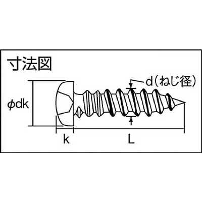 ■トラスコ中山(TRUSCO)　ナベ頭タッピングねじ　三価白　Ｍ３Ｘ１０　１５４本入  B707-0310  (M3X10 154ｲﾘ) B707-0310 (M3X10 154ｲﾘ)