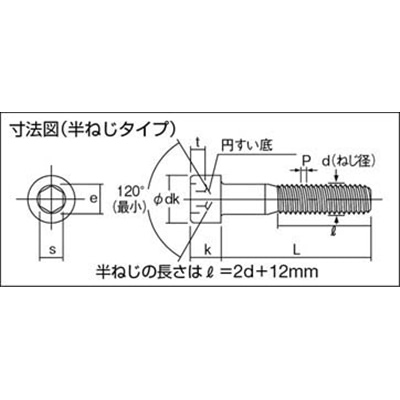 ■トラスコ中山(TRUSCO)　六角穴付ボルトユニクロ　半ネジ　サイズＭ３Ｘ３０　３０本入  B62-0330  (M3X30L 30ｺｲﾘ) B62-0330 (M3X30L 30ｺｲﾘ)