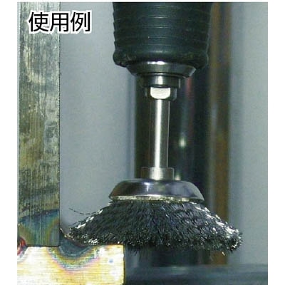 ■トラスコ中山(TRUSCO)　ベベル型ブラシ　Φ２５　モノエイト　253B-11 253B-11
