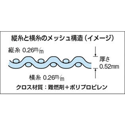 ■トラスコ中山(TRUSCO)　ソフトメッシュシートα　幅１．８ｍＸ長さ３．６ｍ　グレー  GM-1836A   GY(ｸﾞﾚｰ) GM-1836A GY(ｸﾞﾚｰ)