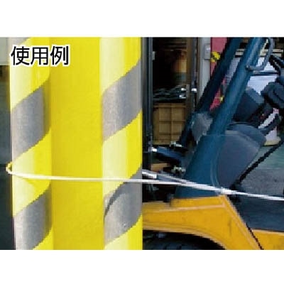 ■トラスコ中山(TRUSCO)　メッキ付ワイヤーロープ　Φ４ｍｍＸ１０ｍ  CWM-4S10  (4MMX10M) CWM-4S10 (4MMX10M)