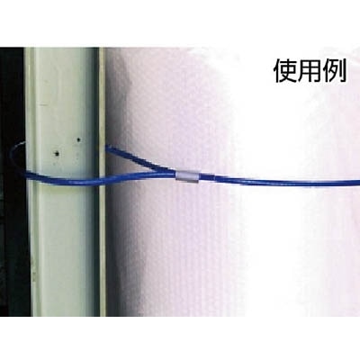 ■トラスコ中山(TRUSCO)　メッキ付ワイヤーロープ　ＰＶＣ被覆タイプ　Φ３（５）ｍｍＸ３０ｍ  CWP-3S30  (3MMX30M) CWP-3S30 (3MMX30M)